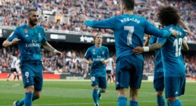 Real Madrid golea al Valencia