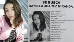 Favor de comunicarse para ubicar a Daniela Juárez 