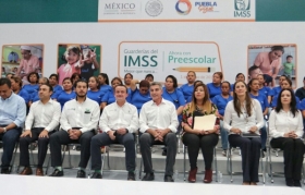 Mikel Arriola y Tony Gali entregaron validez a guarderías del IMSS para impartir primer año de preescolar
