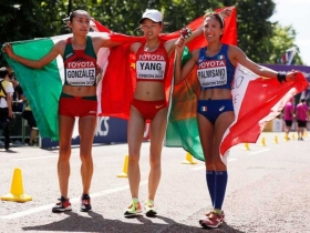 Lupita González gana plata en mundial de atletismo