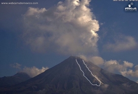 Actividad volcán de Colima