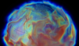 Diferentes escenarios por el aumento de dióxido de carbono simulado por 21 modelos climáticos. 