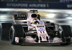 &quot;Checo&quot; Pérez finaliza 5to en Singapur