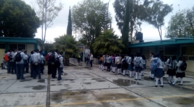 Se inspeccionó a todos los alumnos del plantel descartando cualquier artefacto