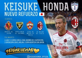 Keisuke Honda nuevo jugador de Pachuca