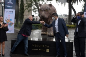 Puebla Capital estrena magna exhibición de César Menchaca en Galería del Palacio Municipal